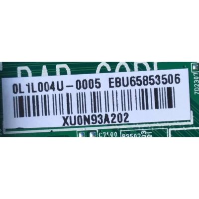 KIT DE TARJETAS PARA TV LG / NUMERO DE PARTE MAIN EBU65853506 / EAX69083603 / EAX69083603(1.0) / NUMERO DE PARTE FUENTE EAY64529501 / EAX67209001 / 64529501 / PANEL NC430DGG-AAGP1 / DISPLAY LC430DGJ(SL)(A2) / MODELO 43UN6950ZUA  / 43UN7000PUB - Imagen 3